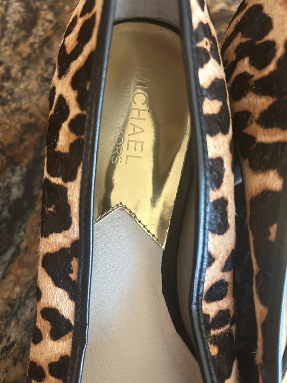 Michael Kors Leopard-Print Shoes with Black Bow - Picture 3 of 6